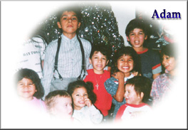 Adam with cousins